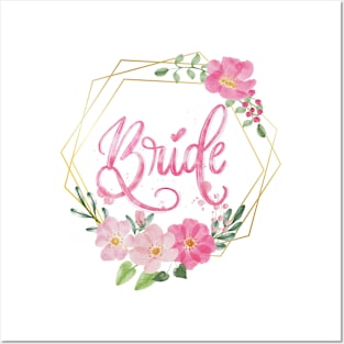 Bride floral design Posters and Art